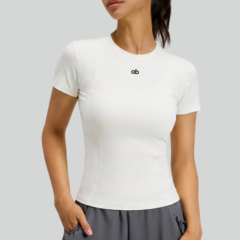 T Shirt Tight Fit - T-shirt Estiva da Yoga a Maniche