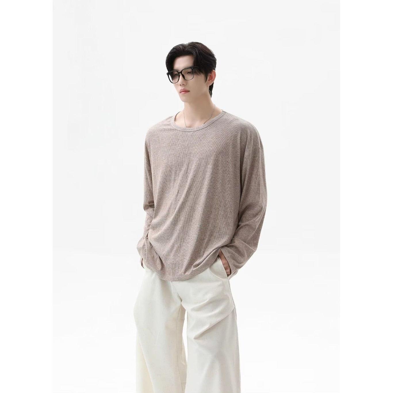 Undershirt Crew Neck - T-shirt a maniche lunghe in nuova