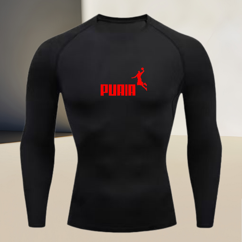 T Shirt Tight Fit - T-shirt sportiva da uomo a maniche