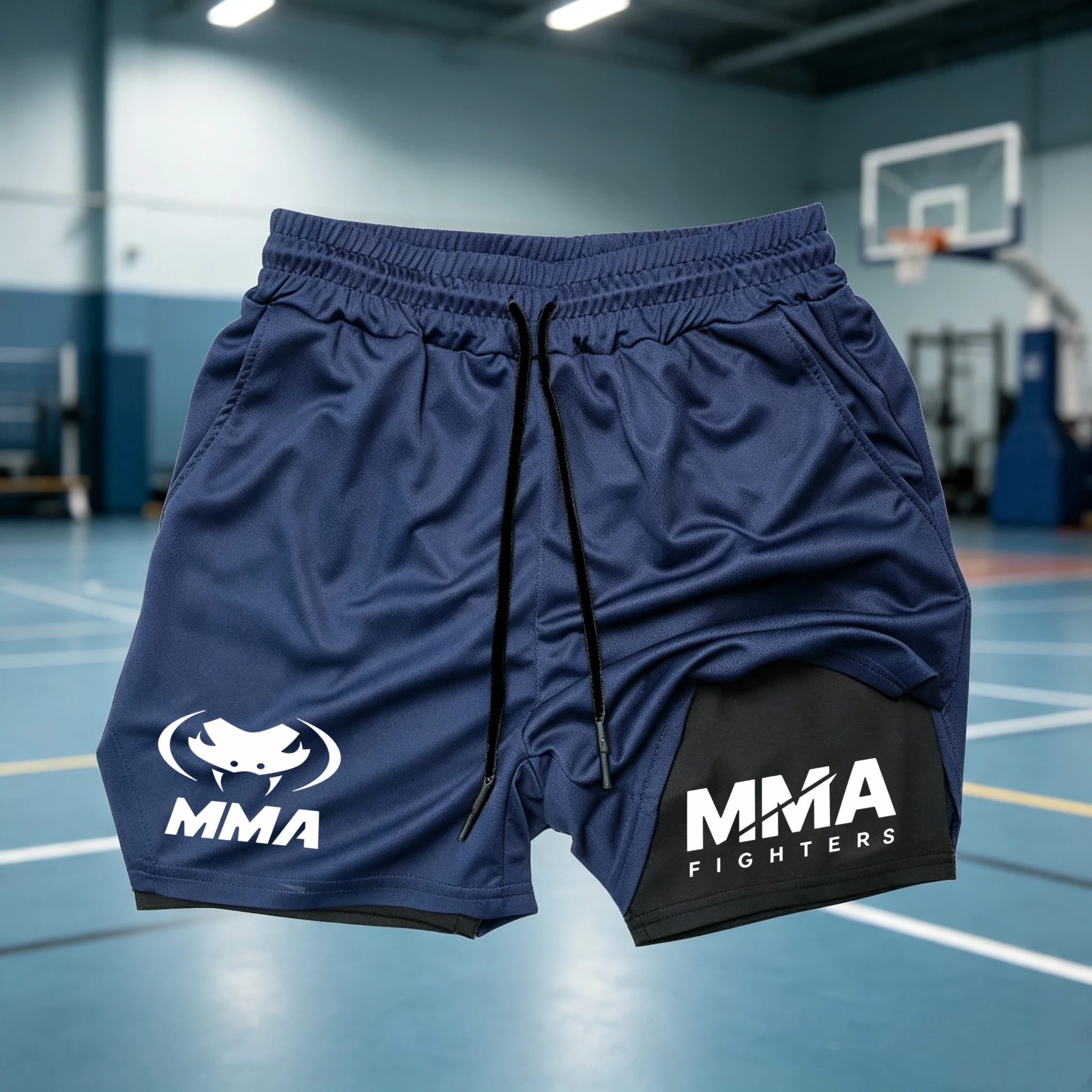 Compression Shorts Athletes - Pantaloncini 2 in 1 per Combattenti