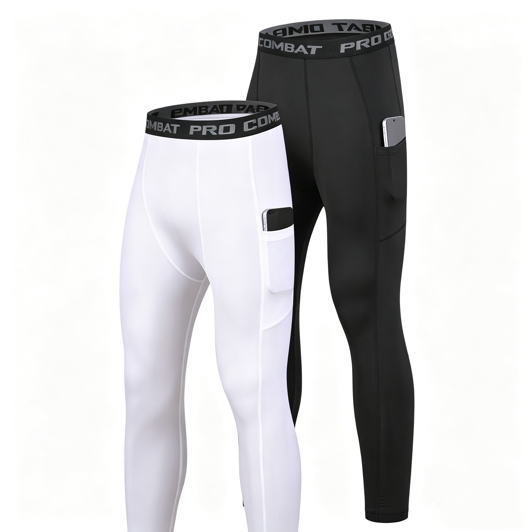 Compression Shorts Athletes - Pantaloni a Compressione da Uomo, Leggings