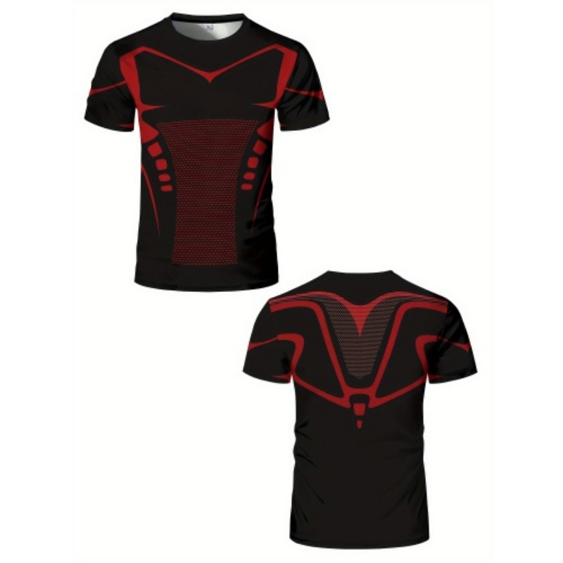 Compression Shorts Athletes - Maglietta a Compressione 3D per Uomo,